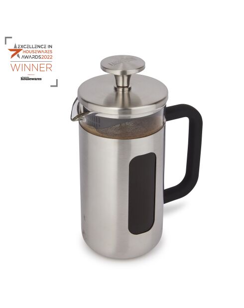 Caffettiera francese LC Pisa 3 tazze cromata spazzolata - 350ml