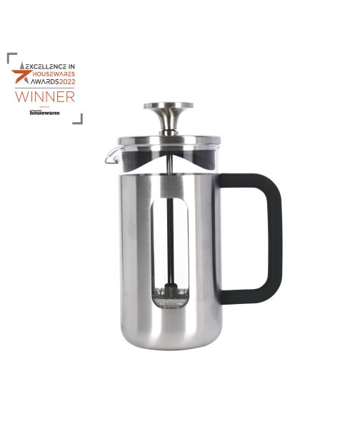 Caffettiera francese LC Pisa 3 tazze cromata spazzolata - 350ml