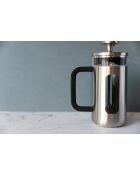 Caffettiera francese LC Pisa 3 tazze cromata spazzolata - 350ml