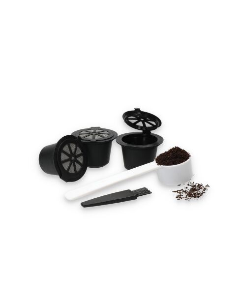 LC schwarze 3-teilige Kaffeekapseln, 5,5 x 2,6 x 11,5 cm