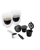 Cápsulas de café negras LC de 3 piezas - 5,5x2,6x11,5 cm