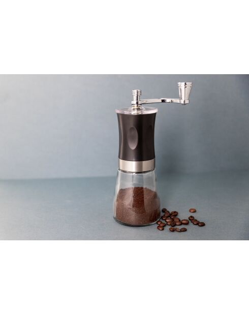 Molinillo de café manual negro LC - 6,5x8,1x19,5 cm