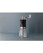 LC schwarze manuelle Kaffeemühle - 6,5 x 8,1x19,5 cm