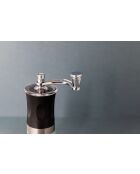 LC schwarze manuelle Kaffeemühle - 6,5 x 8,1x19,5 cm