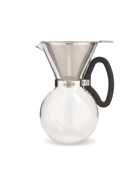 LC Kaffeefilter aus Edelstahl, feinmaschig, 12,2 x 10 x 6,2 cm, silberfarben