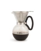 LC Kaffeefilter aus Edelstahl, feinmaschig, 12,2 x 10 x 6,2 cm, silberfarben
