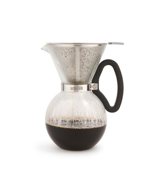 LC Kaffeefilter aus Edelstahl, feinmaschig, 12,2 x 10 x 6,2 cm, silberfarben