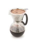 LC Kaffeefilter aus Edelstahl, feinmaschig, 12,2 x 10 x 6,2 cm, silberfarben