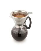 LC Kaffeefilter aus Edelstahl, feinmaschig, 12,2 x 10 x 6,2 cm, silberfarben