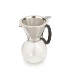 LC Kaffeefilter aus Edelstahl, feinmaschig, 12,2 x 10 x 6,2 cm, silberfarben