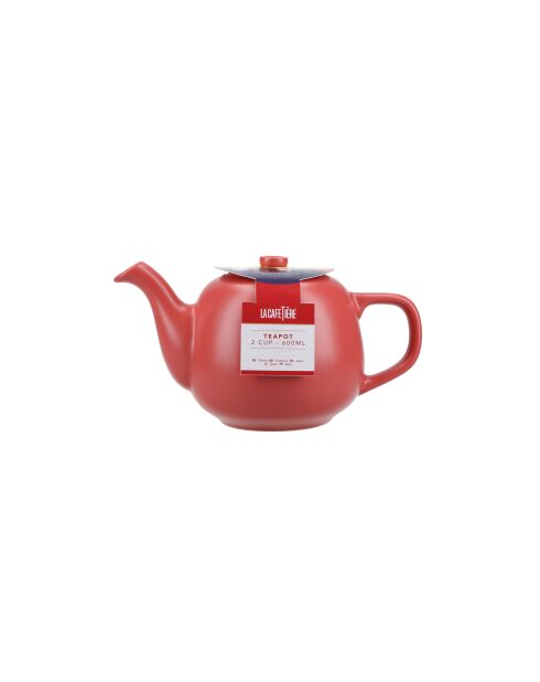 Théière en céramique rouge LC - 600ml