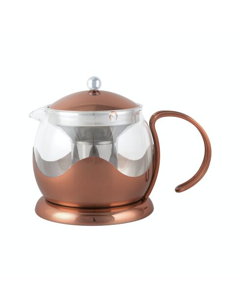 Théière filtre 4 tasses en verre IZMIR en cuivre - 1L