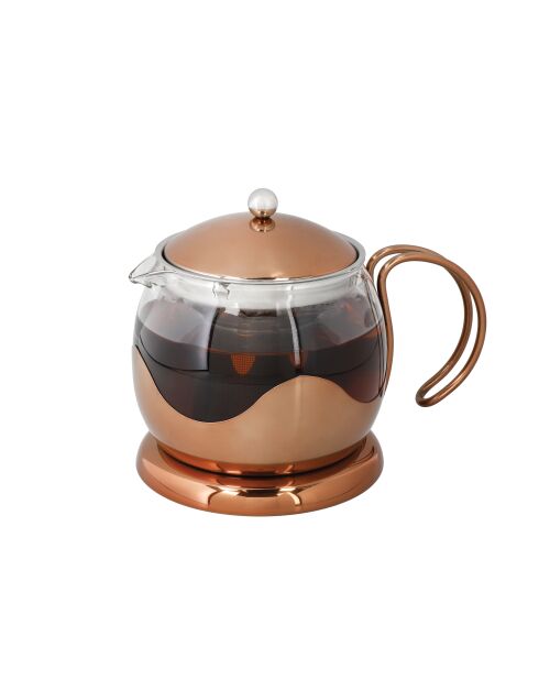 Théière filtre 4 tasses en verre IZMIR en cuivre - 1L