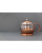 Théière filtre 4 tasses en verre IZMIR en cuivre - 1L