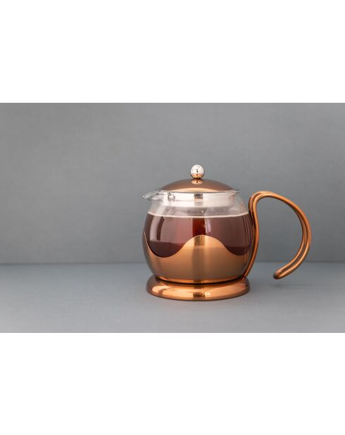 Théière filtre 4 tasses en verre IZMIR en cuivre - 1L