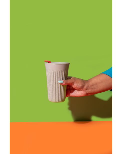 Tazza da viaggio trasparente LC The Beanie - 340 ml