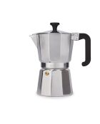 Cafetière italienne 6 tasses LC argentée - 290ml