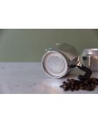 Cafetière italienne 6 tasses LC argentée - 290ml