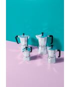 Cafetière italienne 6 tasses LC argentée - 290ml