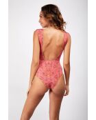 Maillot 1 pièc triangle Nassiba anisha bois de rose