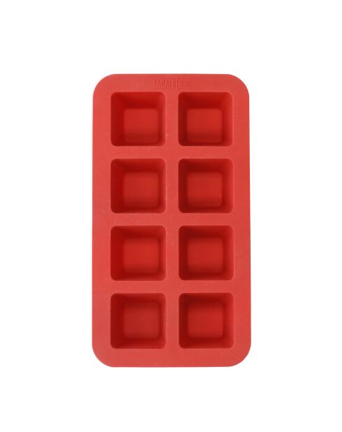 LC rote Silikon-Schokoladenform mit 24 Löffeln - 24x13x6 cm