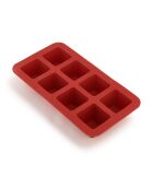 LC rote Silikon-Schokoladenform mit 24 Löffeln - 24x13x6 cm