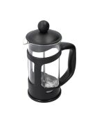 Caffettiera con pressa in vetro e plastica LC nera da 3 tazze - 350 ml