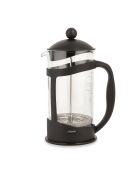 Caffettiera con pressa in vetro e plastica LC nera da 3 tazze - 350 ml