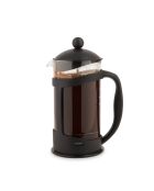 Caffettiera con pressa in vetro e plastica LC nera da 3 tazze - 350 ml