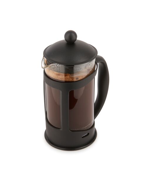 Caffettiera con pressa in vetro e plastica LC nera da 3 tazze - 350 ml