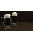 Set di bicchieri da caffè irlandese a doppia parete trasparente LC2 - 275 ml