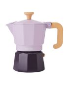 Cafetière italienne 3 tasses LC bicolore violette - 150ml