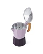 Cafetière italienne 3 tasses LC bicolore violette - 150ml