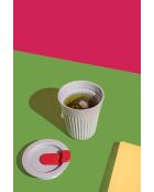 Tazza da viaggio trasparente LC The Beanie - 227ml