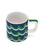 Tazza da espresso in ceramica LC, blue swirl - 120ml