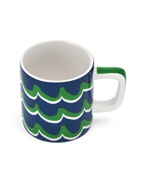 Tazza da espresso in ceramica LC, blue swirl - 120ml