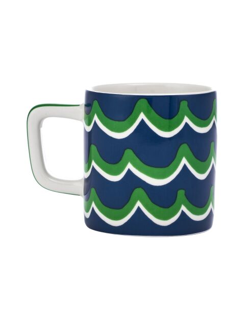 Tazza da espresso in ceramica LC, blue swirl - 120ml