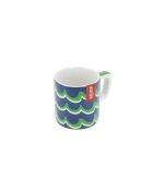 Tazza da espresso in ceramica LC, blue swirl - 120ml