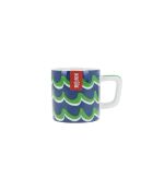 Tazza da espresso in ceramica LC, blue swirl - 120ml