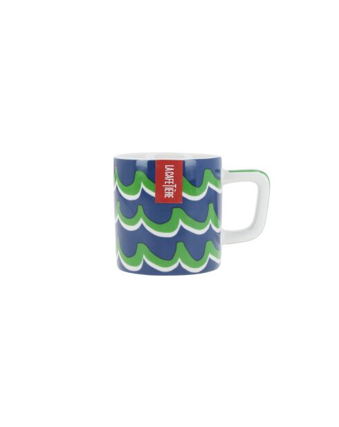 Tazza da espresso in ceramica LC, blue swirl - 120ml