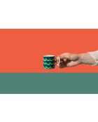 Tazza da espresso in ceramica LC, blue swirl - 120ml