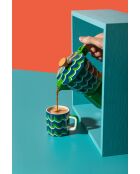 Tazza da espresso in ceramica LC, blue swirl - 120ml