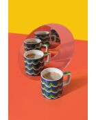 Tazza da espresso in ceramica LC, blue swirl - 120ml