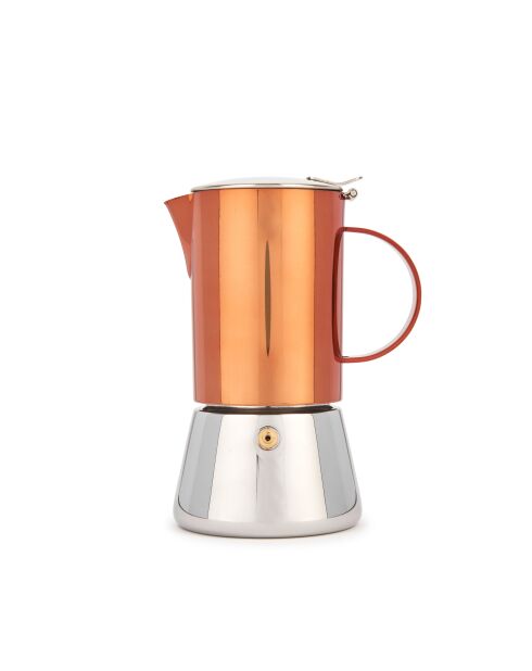 Caffettiera LC Edited da 4 tazze in acciaio inossidabile e rame - 250 ml