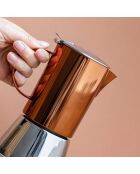 Caffettiera LC Edited da 4 tazze in acciaio inossidabile e rame - 250 ml