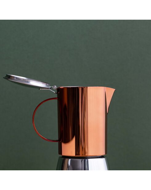 Caffettiera LC Edited da 4 tazze in acciaio inossidabile e rame - 250 ml