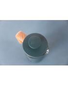 Caffettiera francese LC Pisa da 3 tazze con manico in legno verde - 350 ml