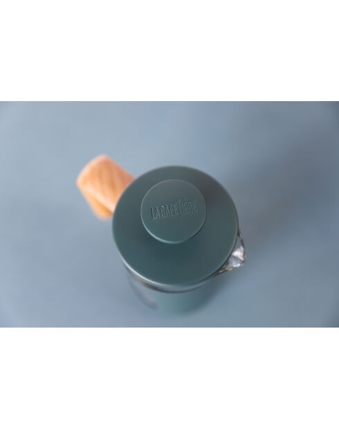 Caffettiera francese LC Pisa da 3 tazze con manico in legno verde - 350 ml