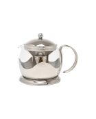 Théière filtre 2 tasses en verre Izmir inoxydable argentée - 660ml