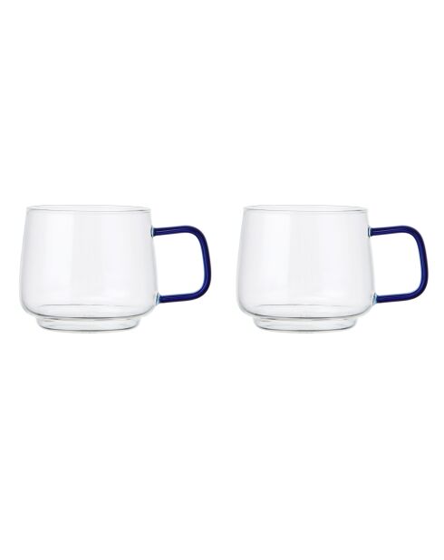 Set di 2 bicchieri LC colorati blu - 275ml